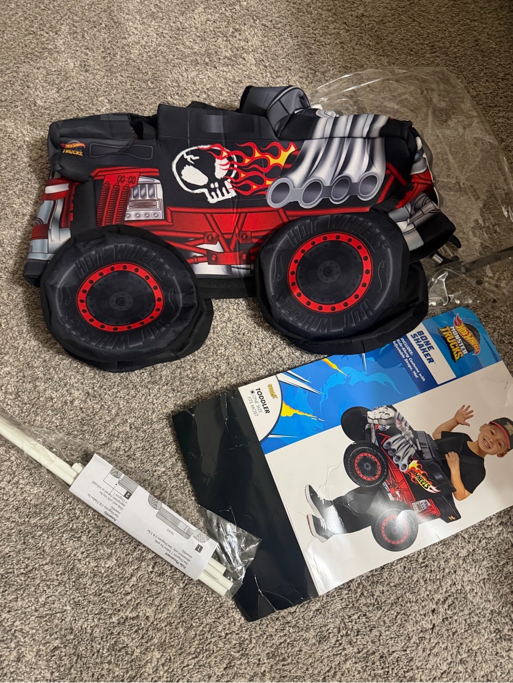 Kids Red Monster Truck Dress-Up Vest by Hot Wheels